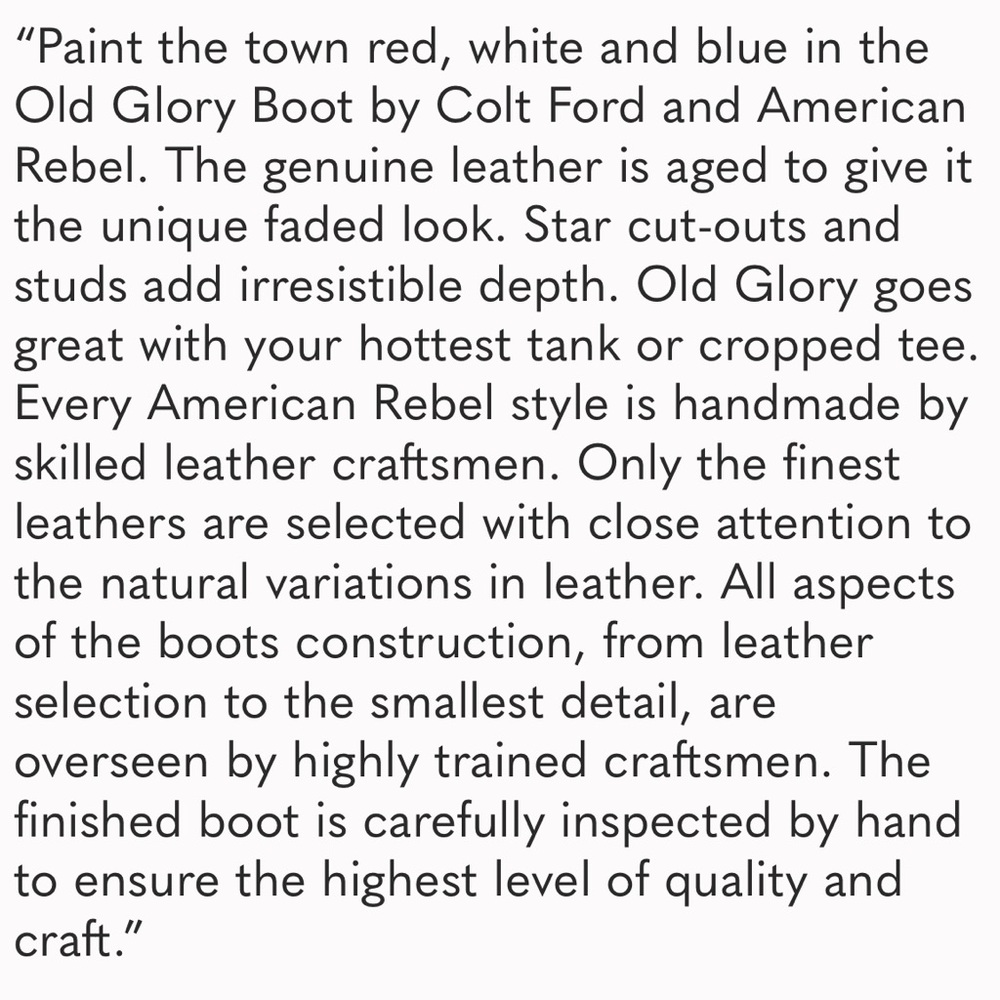 Colt Ford old glory boots 7.5 - Picture 11 of 11